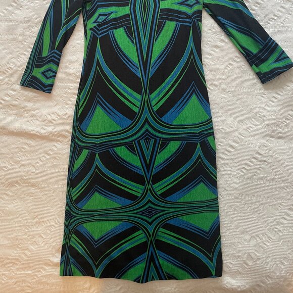 psychadelic mini dress- size 4 - Picture 4 of 6